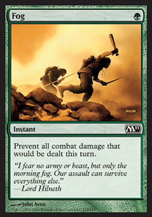 Fog (Magic 2011 Core Set) Medium Play Foil