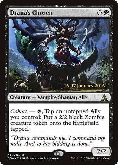 Drana's Chosen (Promos: Prerelease Cards) Medium Play Foil