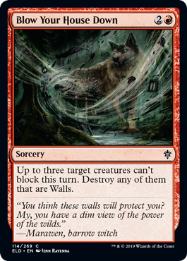 Blow Your House Down (Throne of Eldraine) Light Play