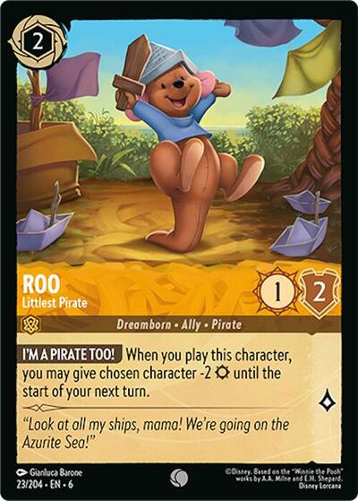 Roo - Littlest Pirate (Azurite Sea) Near Mint Cold Foil