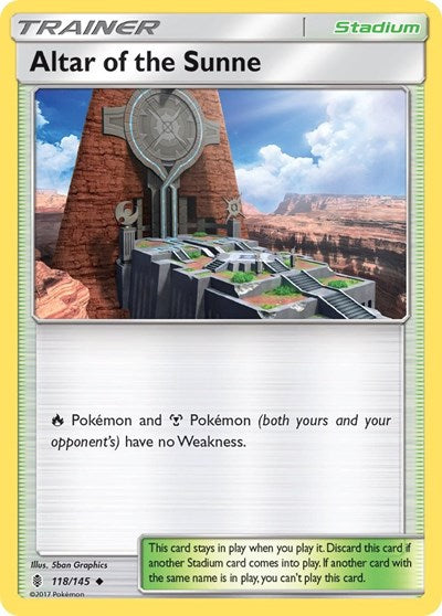 Altar of the Sunne (SM - Guardians Rising) Light Play Reverse Holofoil