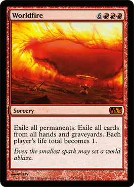 Worldfire (Magic 2013 Core Set) Damaged / Poor