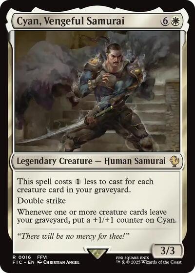 Cyan, Vengeful Samurai (Surge Foil) (Commander: FINAL FANTASY) Near Mint Foil