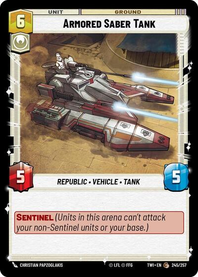 Armored Saber Tank (Twilight of the Republic) Near Mint Foil