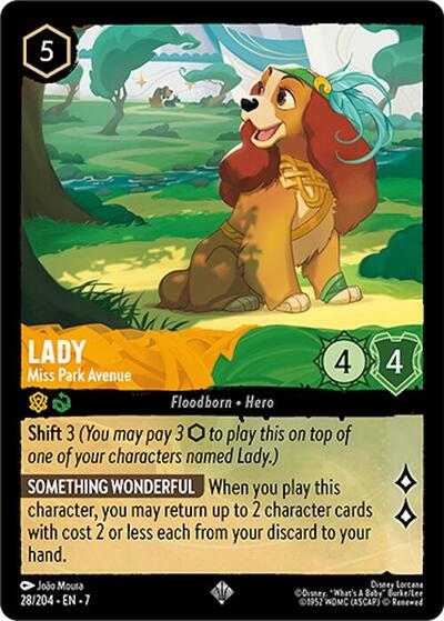 Lady - Miss Park Avenue (Archazia's Island) Near Mint Cold Foil