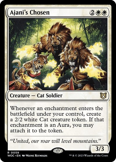 Ajani's Chosen (Commander: Wilds of Eldraine) Near Mint