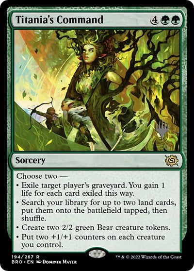 Titania's Command (Promo Pack: The Brothers War) Light Play