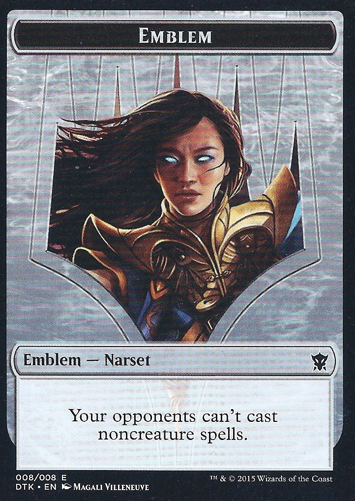 Emblem - Narset (Dragons of Tarkir) Medium Play