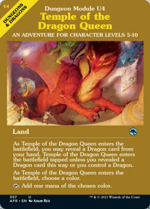 Temple of the Dragon Queen (Showcase) (Adventures in the Forgotten Realms) Light Play Foil