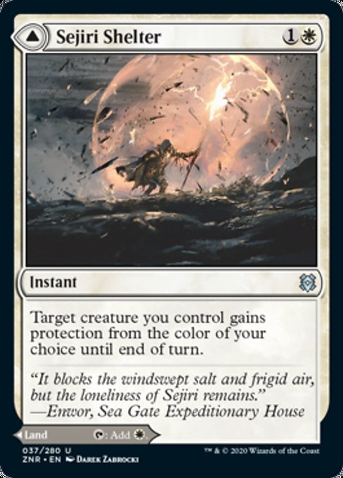 Sejiri Shelter Sejiri Glacier (Zendikar Rising) Near Mint Foil