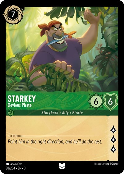 Starkey - Devious Pirate (Into the Inklands) Near Mint Cold Foil