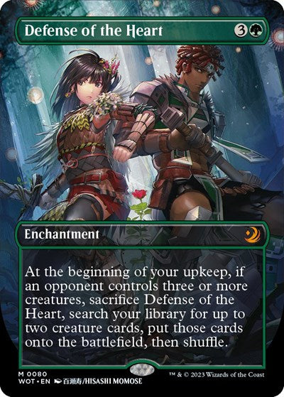 Defense of the Heart (Anime Borderless) (Wilds of Eldraine: Enchanting Tales) Light Play Foil