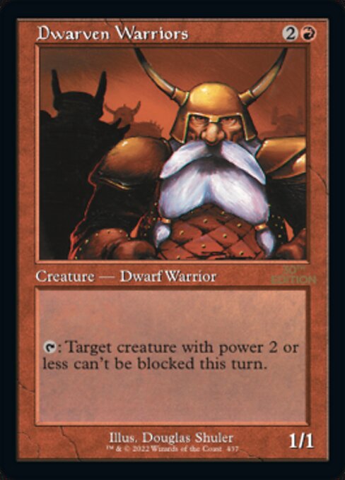 Dwarven Warriors (Retro Frame) (30th Anniversary Edition) Near Mint
