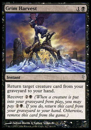Grim Harvest (Coldsnap) Medium Play Foil