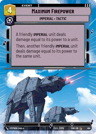 Maximum Firepower (Hyperspace) (Spark of Rebellion) Near Mint