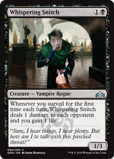 Whispering Snitch (Guilds of Ravnica) Light Play
