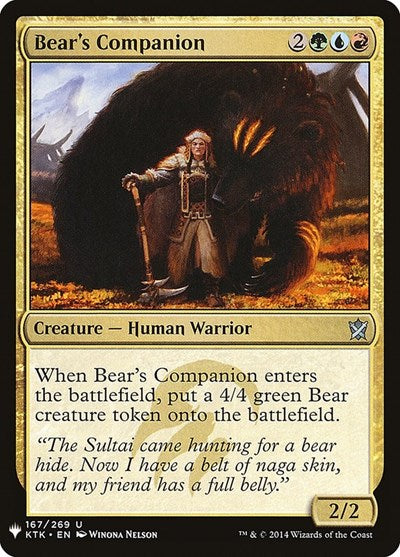 Bear's Companion (Mystery Booster) Near Mint