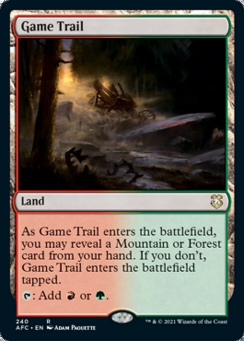 Game Trail (Commander 2021 Forgotten Realms) Light Play
