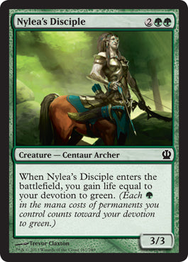 Nylea's Disciple (Theros) Light Play Foil