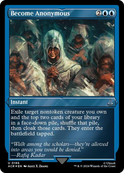 Become Anonymous (Foil Etched) (Universes Beyond: Assassin's Creed) Near Mint Foil