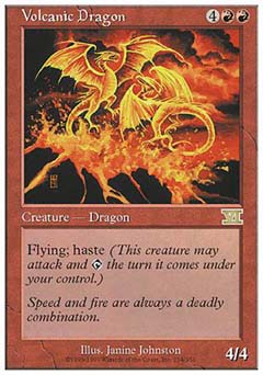 Volcanic Dragon (Classic 6th Edition) Medium Play
