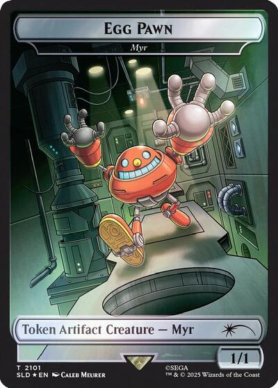 Egg Pawn - Myr Token (Rainbow Foil) (Secret Lair) Near Mint Foil