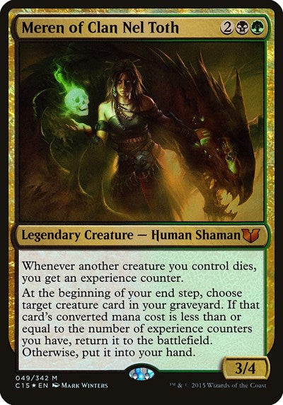 Meren of Clan Nel Toth (Commander 2015) (Oversize Cards) Near Mint Foil