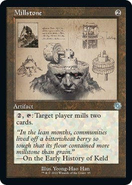 Millstone (Schematic) (The Brothers' War: Retro Frame Artifacts) Light Play Foil