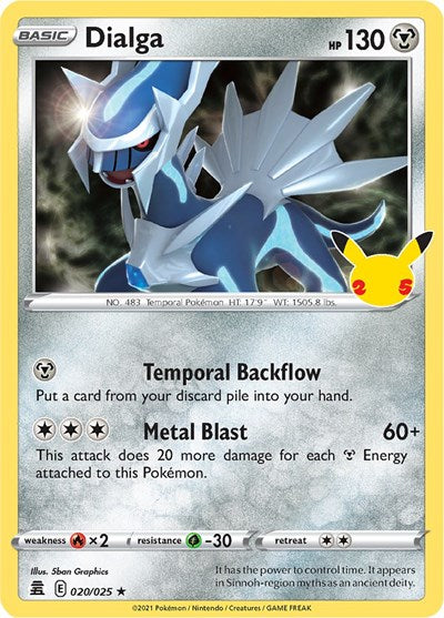 Dialga (Celebrations) Light Play Holofoil