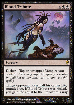 Blood Tribute (Zendikar) Light Play Foil