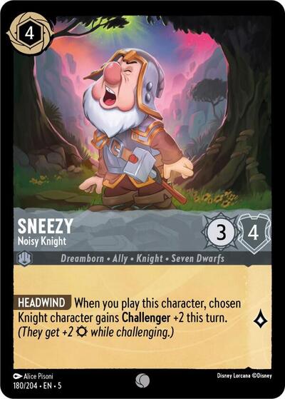 Sneezy - Noisy Knight (Shimmering Skies) Near Mint