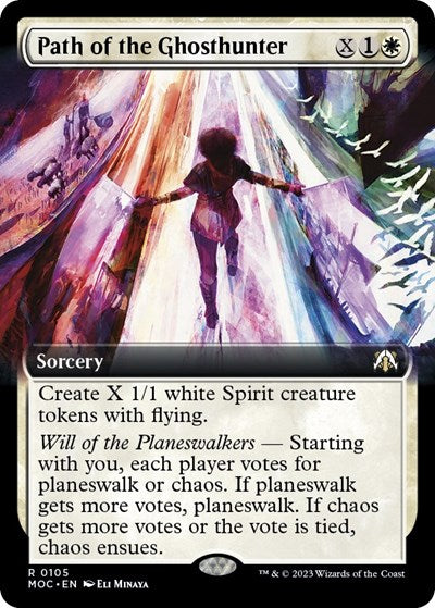 Path of the Ghosthunter (Extended Art) (Commander: March of the Machine) Near Mint