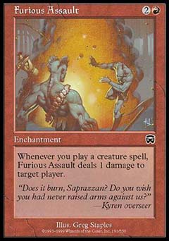 Furious Assault (Mercadian Masques) Light Play