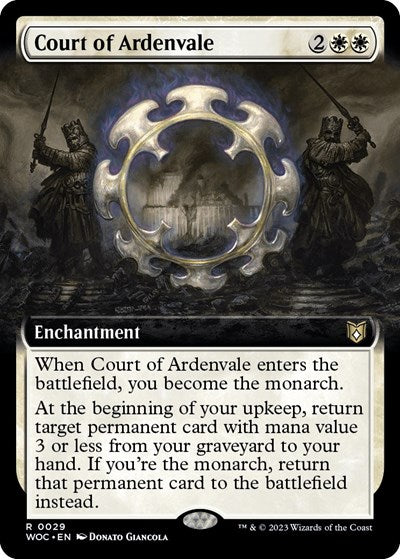 Court of Ardenvale (Extended Art) (Commander: Wilds of Eldraine) Near Mint