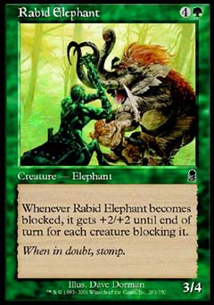 Rabid Elephant (Odyssey) Near Mint Foil