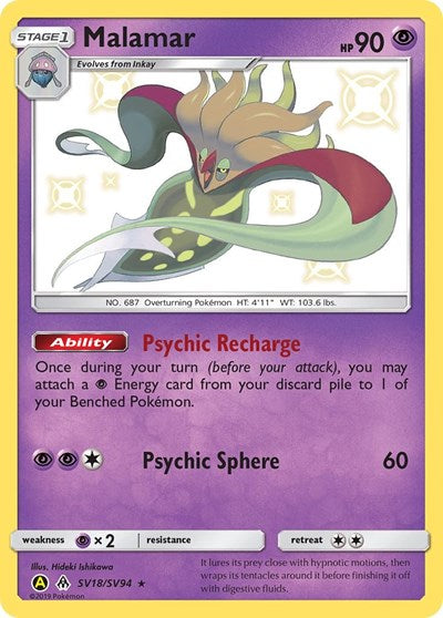 Malamar (Hidden Fates: Shiny Vault) Near Mint Holofoil