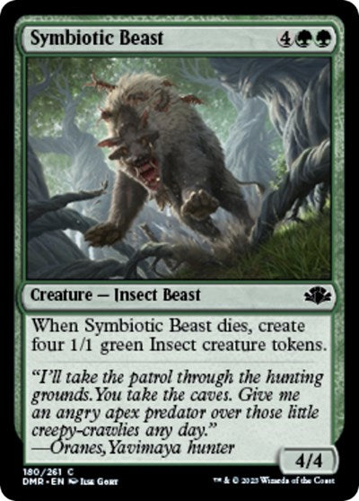 Symbiotic Beast (Dominaria Remastered) Light Play Foil