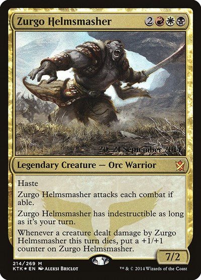 Zurgo Helmsmasher (Promos: Prerelease Cards) Light Play Foil