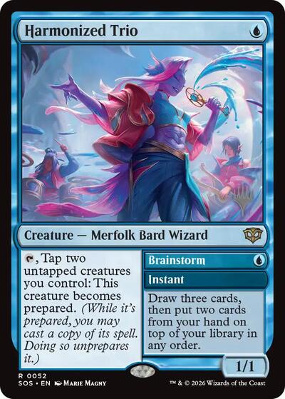 Harmonized Trio (Promo Pack: Secrets of Strixhaven) Light Play Foil