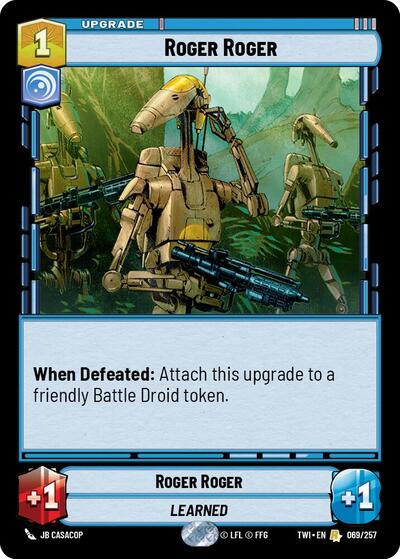 Roger Roger (Twilight of the Republic) Near Mint Foil