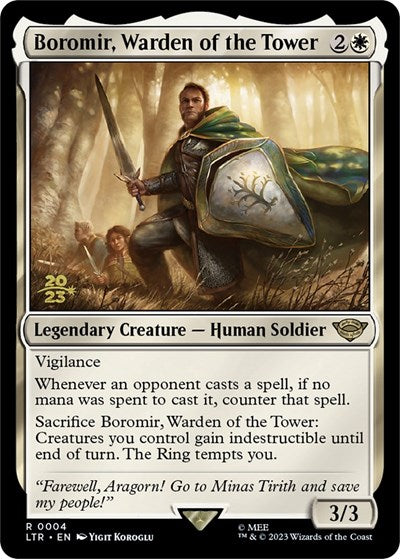 Boromir, Warden of the Tower (Promos: Prerelease Cards) Near Mint Foil