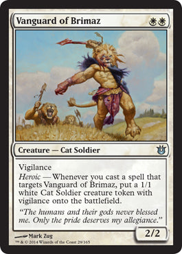 Vanguard of Brimaz (Born of the Gods) Light Play Foil