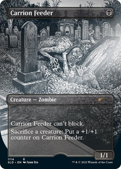 Carrion Feeder (Borderless) (Foil Etched) (Secret Lair) Light Play Foil