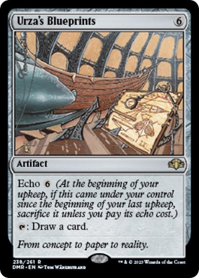 Urza's Blueprints (Dominaria Remastered) Light Play