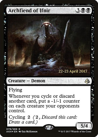 Archfiend of Ifnir (Promos: Prerelease Cards) Light Play Foil