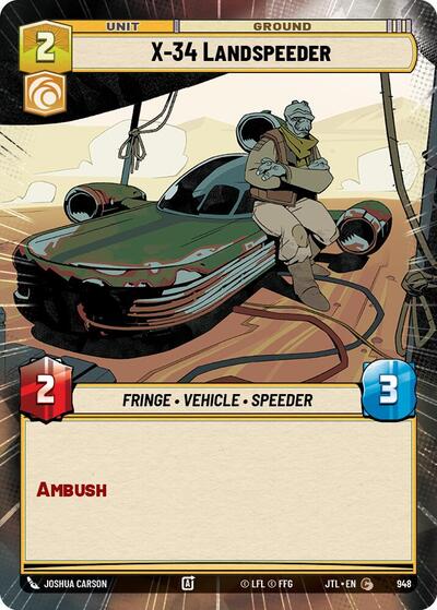 X-34 Landspeeder (Hyperspace Foil) (Jump to Lightspeed) Near Mint Foil
