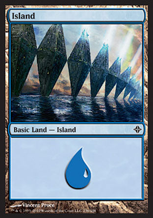 Island (236) (Rise of the Eldrazi) Near Mint Foil