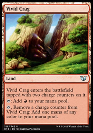 Vivid Crag (Commander 2015) Heavy Play