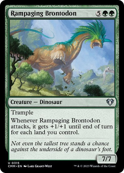 Rampaging Brontodon (Commander Masters) Near Mint