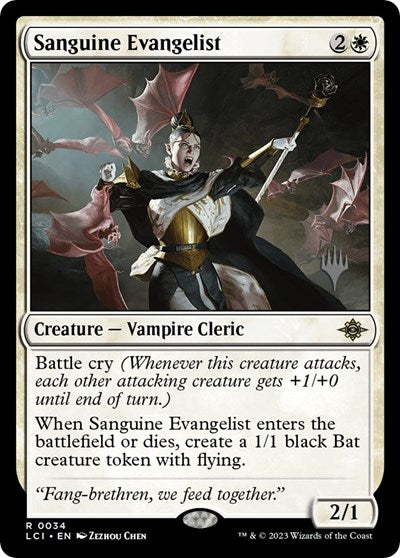 Sanguine Evangelist (Promo Pack: The Lost Caverns of Ixalan) Near Mint Foil